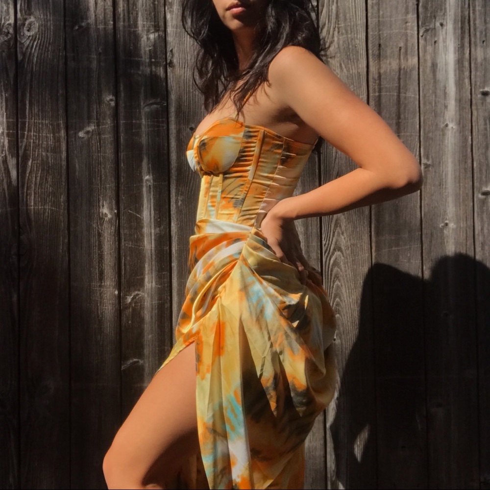 tie dye gown as seen on tiktok